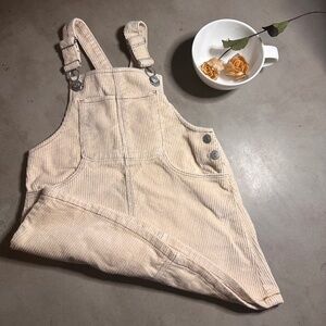 NWTs! - ZARA's Toddler Nude Color "Corduroy Jumper Dress" - Back to School Cool!